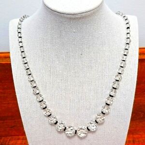 Faceted Czech Glass Bead Necklace